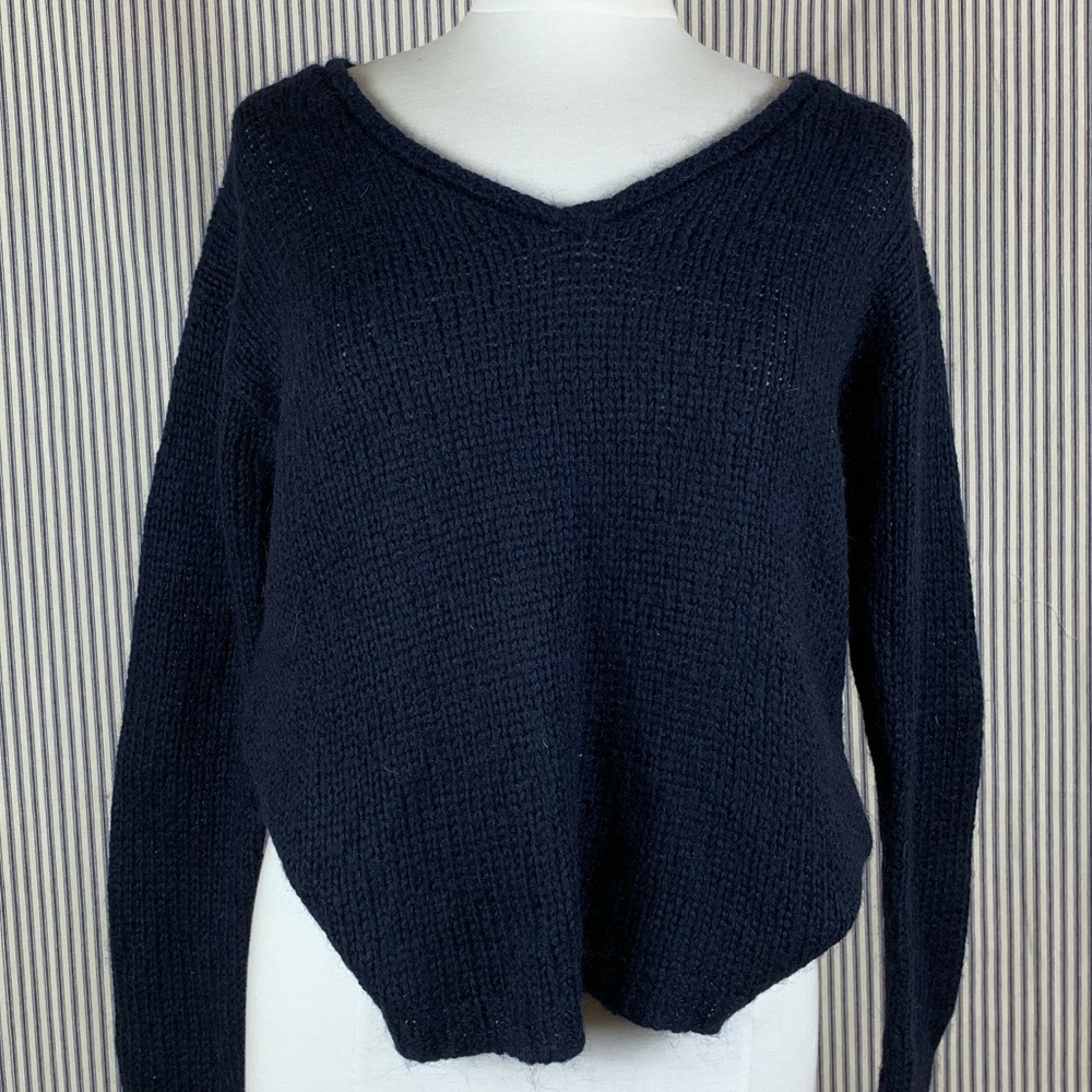 Navy Blue Knit Sweater